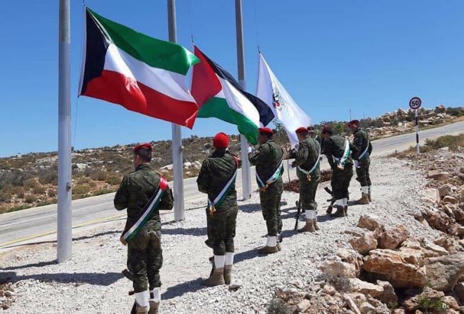 «سلفيت» ترفع علم الكويت تقديراً لموقفها الداعم للحق الفلسطيني